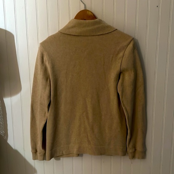 Basic Editions Tan Cardigan sz Small - Picture 7 of 15